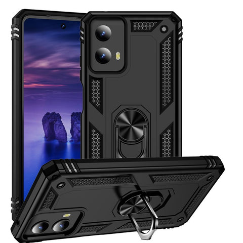For Motorola Moto G Play 5G (2024) Case PC+TPU Anti-drop Phone Back Cover with Kickstand