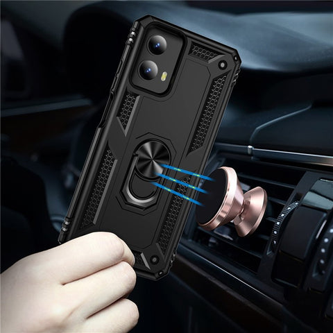 For Motorola Moto G Play 5G (2024) Case PC+TPU Anti-drop Phone Back Cover with Kickstand