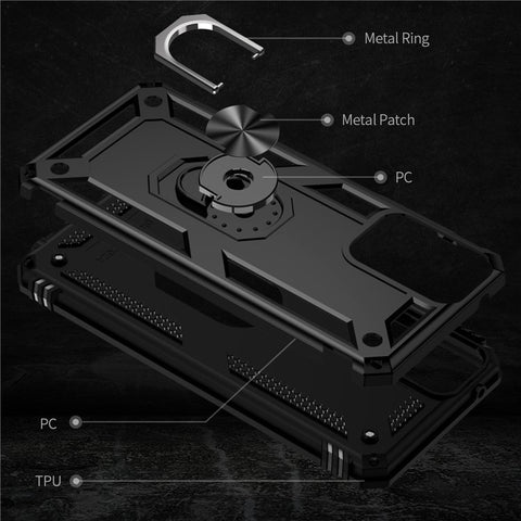 For Motorola Moto G Play 5G (2024) Case PC+TPU Anti-drop Phone Back Cover with Kickstand
