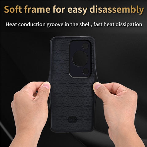 AZNS For Huawei Enjoy 70 4G / nova Y72 4G Case Imprinted PU Leather+TPU Protective Phone Cover