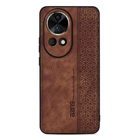 AZNS For Huawei nova 12 5G Cell Phone Case Anti-scratch Imprinted Leather + TPU Back Cover