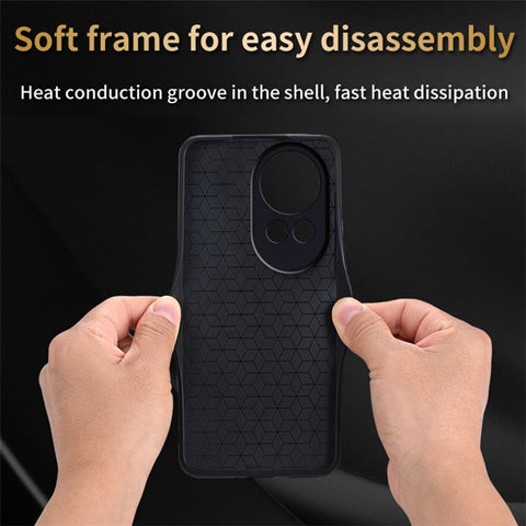 AZNS For Huawei nova 12 5G Cell Phone Case Anti-scratch Imprinted Leather + TPU Back Cover