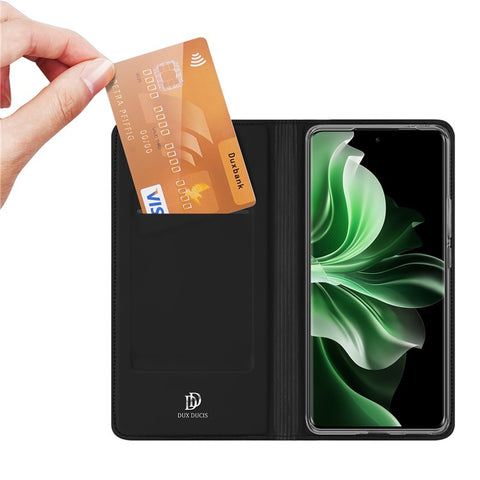 DUX DUCIS Skin Pro Series For Oppo Reno11 Pro 5G (Global) Case Card Holder Flip Leather Cover