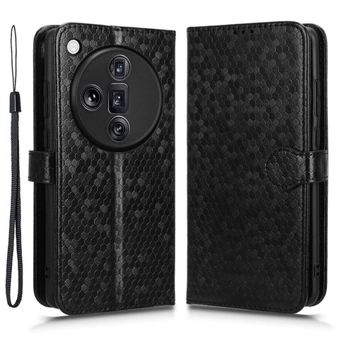 For Oppo Find X7 Ultra / X7 Pro Case Wallet Flip Leather Phone Cover Dot Pattern Imprinted