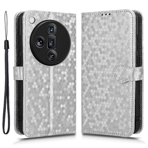 For Oppo Find X7 Ultra / X7 Pro Case Wallet Flip Leather Phone Cover Dot Pattern Imprinted