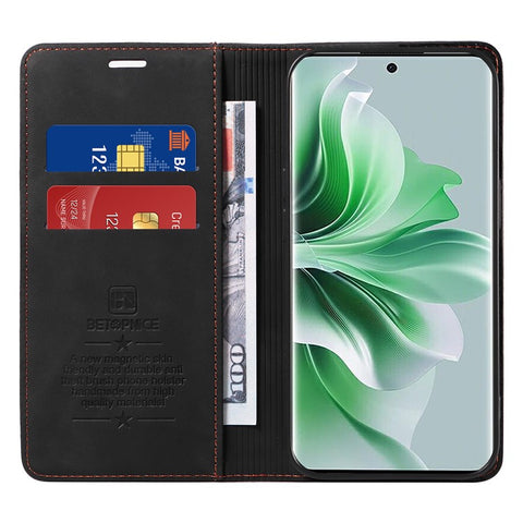 BETOPNICE 003 for Oppo Reno11 Pro 5G (Global) / Reno11 (China) 5G Case Card Slots Phone Cover RFID Blocking