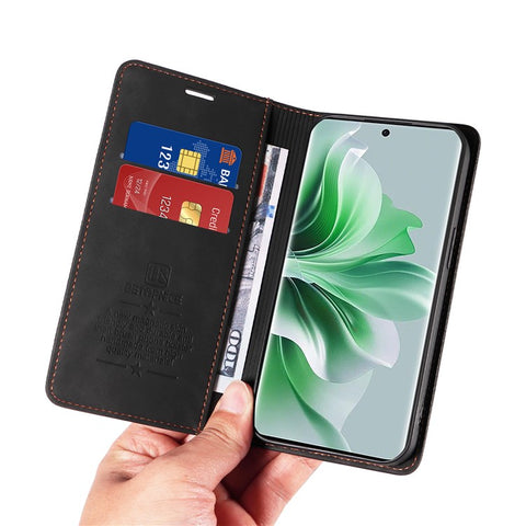 BETOPNICE 003 for Oppo Reno11 Pro 5G (Global) / Reno11 (China) 5G Case Card Slots Phone Cover RFID Blocking