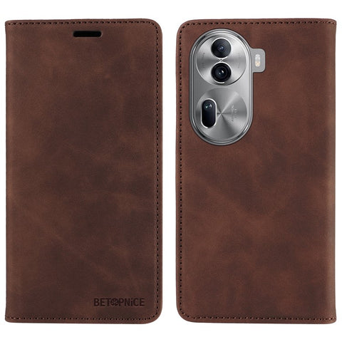 BETOPNICE 003 for Oppo Reno11 Pro 5G (Global) / Reno11 (China) 5G Case Card Slots Phone Cover RFID Blocking