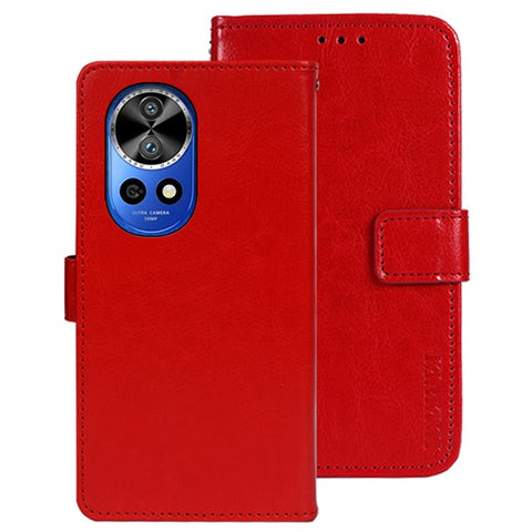 IDEWEI For Huawei nova 12 Pro 5G / nova 12 Ultra 5G Case Crazy Horse Texture Flip Stand Anti-scratch Phone Cover