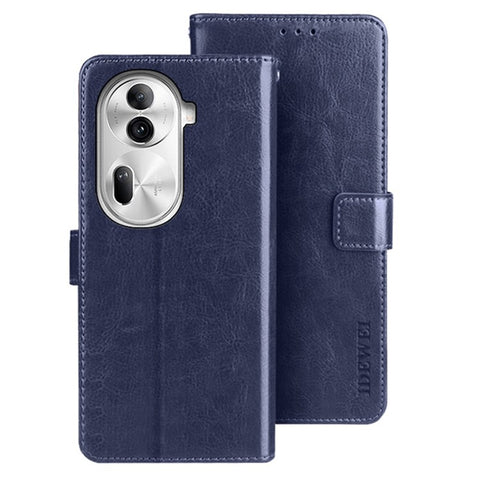 IDEWEI For Oppo Reno11 Pro 5G (Global) / Reno11 (China) 5G Case Crazy Horse Texture PU Leather Stand Magnetic Clasp Phone Cover