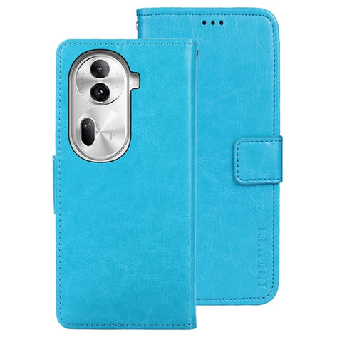 IDEWEI For Oppo Reno11 Pro 5G (Global) / Reno11 (China) 5G Case Crazy Horse Texture PU Leather Stand Magnetic Clasp Phone Cover