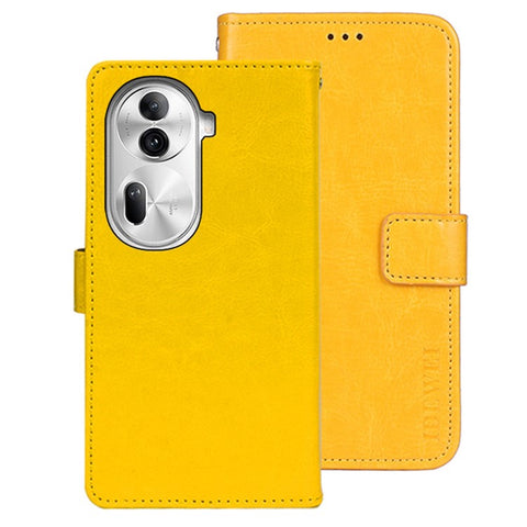 IDEWEI For Oppo Reno11 Pro 5G (Global) / Reno11 (China) 5G Case Crazy Horse Texture PU Leather Stand Magnetic Clasp Phone Cover