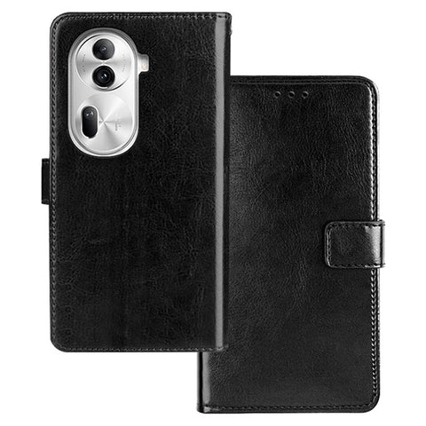 IDEWEI For Oppo Reno11 Pro 5G (Global) / Reno11 (China) 5G Case Crazy Horse Texture Flip Leather Stand Cell Phone Cover
