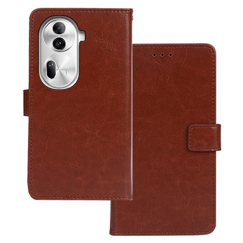 IDEWEI For Oppo Reno11 Pro 5G (Global) / Reno11 (China) 5G Case Crazy Horse Texture Flip Leather Stand Cell Phone Cover