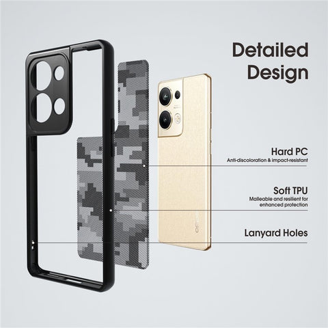 IBMRS Anti-Collision Phone Shell for Oppo Reno9 Pro+ 5G Cases TPU+PC Phone Cover