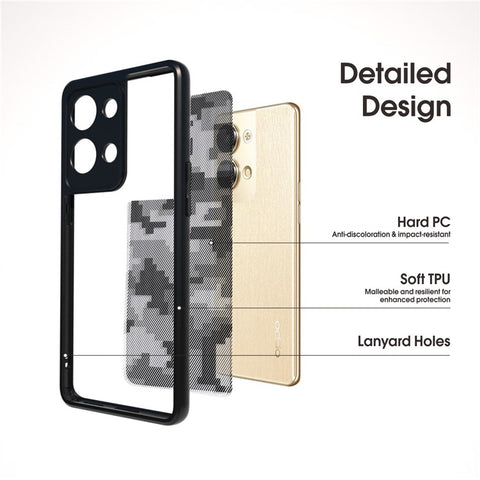 IBMRS Phone Case for Oppo Reno9 Pro 5G / Reno9 5G Raised Bezel TPU+PC Phone Cover