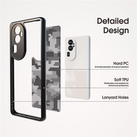IBMRS For Oppo Reno10 Pro+ 5G Cases Anti-Scratch TPU+PC Cell Phone Cover