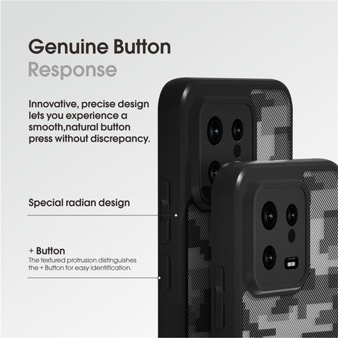 IBMRS Cell Phone Shell for Xiaomi 13 Cases Anti-Scratch TPU+PC Phone Cover