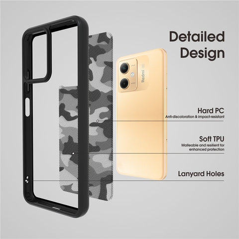 IBMRS For Xiaomi Redmi Note 12 5G (Global) / 12R Pro 5G / Poco X5 5G Case TPU+PC Phone Shell