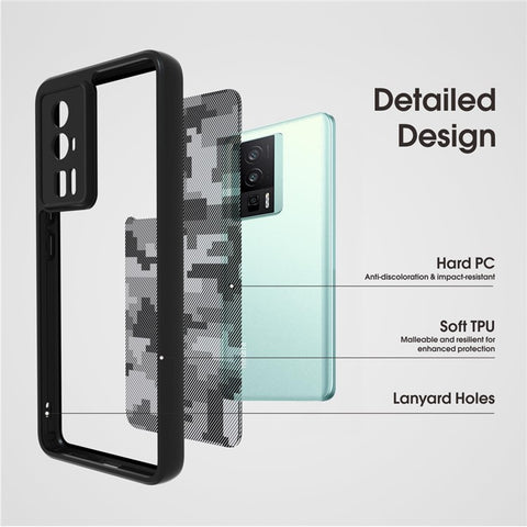 IBMRS For Xiaomi Redmi K60 5G / K60 Pro 5G / Poco F5 Pro 5G Anti-drop Cover TPU+PC Phone Case