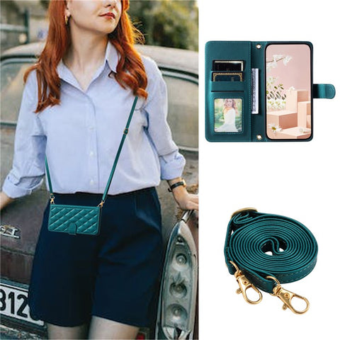 For Samsung Galaxy S20 FE / S20 FE 5G / S20 FE 2022 / S20 Lite Case Leather Wallet Cover with Straps