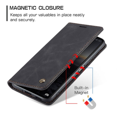 CASEME 013 Series For Xiaomi Redmi 13C 4G / Redmi 13C 5G / Poco C65 4G Case Leather Flip Stand Phone Cover