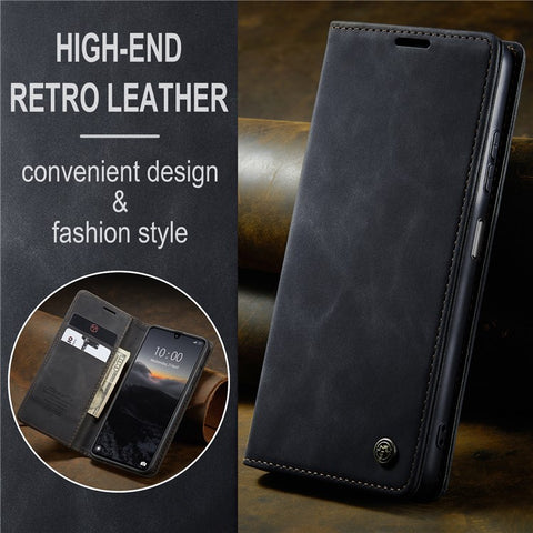CASEME 013 Series For Xiaomi Redmi 13C 4G / Redmi 13C 5G / Poco C65 4G Case Leather Flip Stand Phone Cover