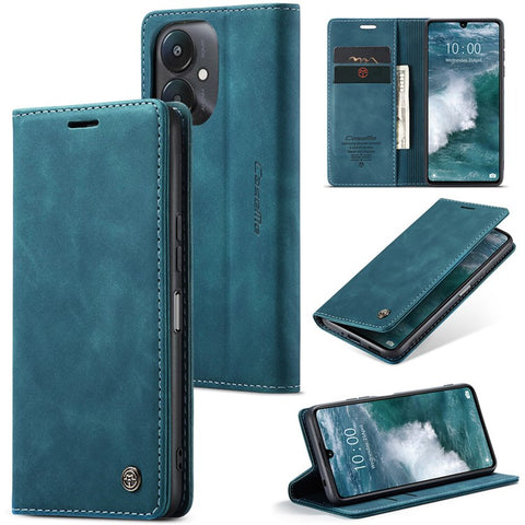 CASEME 013 Series For Xiaomi Redmi 13C 4G / Redmi 13C 5G / Poco C65 4G Case Leather Flip Stand Phone Cover