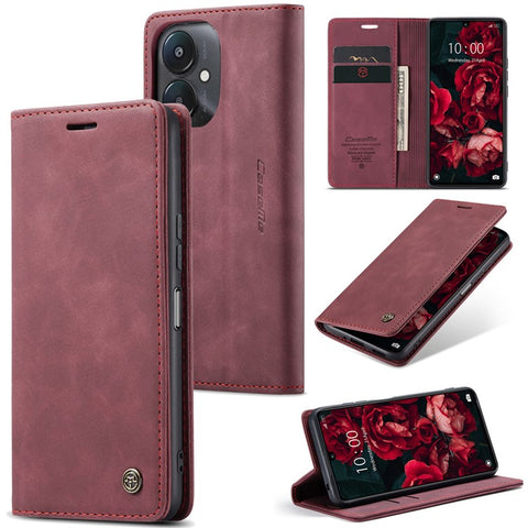 CASEME 013 Series For Xiaomi Redmi 13C 4G / Redmi 13C 5G / Poco C65 4G Case Leather Flip Stand Phone Cover