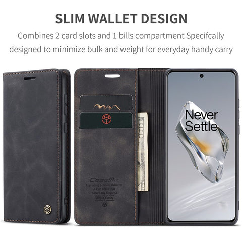 CASEME 013 Series For OnePlus 12 5G Case Business Style Card Slots Cell Phone Cover