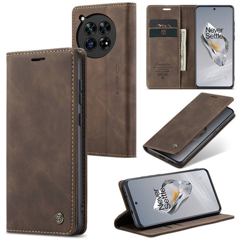 CASEME 013 Series For OnePlus 12 5G Case Business Style Card Slots Cell Phone Cover