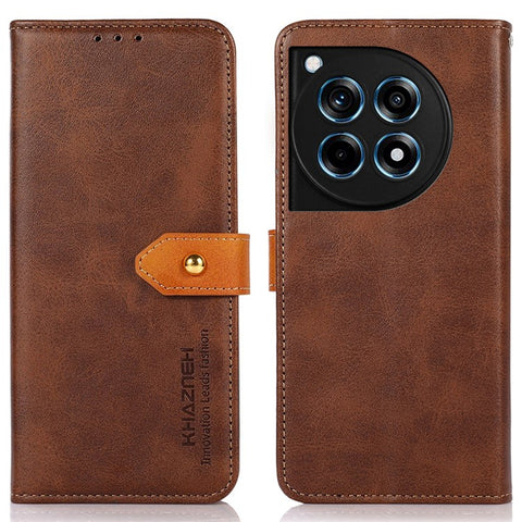 KHAZNEH For OnePlus Ace 3 5G / 12R 5G Case PU Leather Shockproof TPU Shell Folio Cover