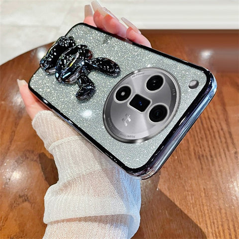 PC+TPU Cover for Oppo Find X7 Pro , Cute Rabbit Drop Resistant Kickstand Cell Phone Case
