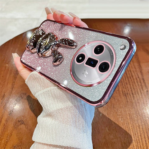 PC+TPU Cover for Oppo Find X7 Pro , Cute Rabbit Drop Resistant Kickstand Cell Phone Case