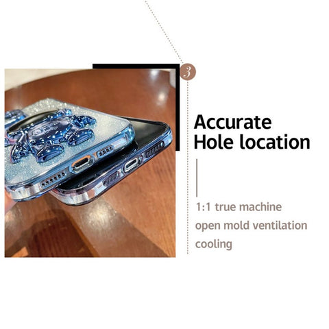 For Oppo Find X7 Pro Anti-Scratch Phone Cover Astronaut Kickstand PC+TPU Case Electroplating Design