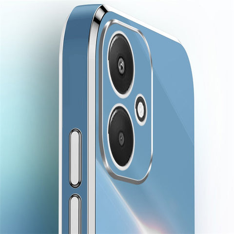 XINLI For Xiaomi Redmi 13C 5G / 13R 5G / Poco M6 5G Case Electroplating Edge TPU Phone Back Cover
