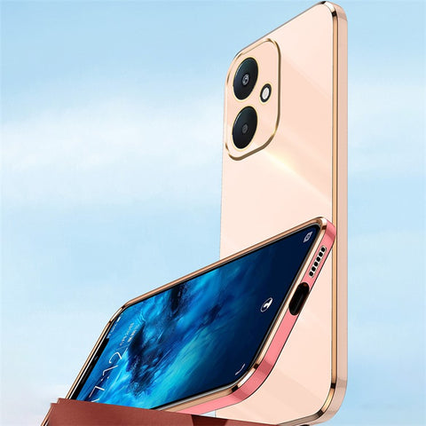 XINLI For Xiaomi Redmi 13C 5G / 13R 5G / Poco M6 5G Case Electroplating Edge TPU Phone Back Cover