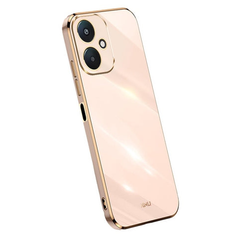 XINLI For Xiaomi Redmi 13C 5G / 13R 5G / Poco M6 5G Case Electroplating Edge TPU Phone Back Cover