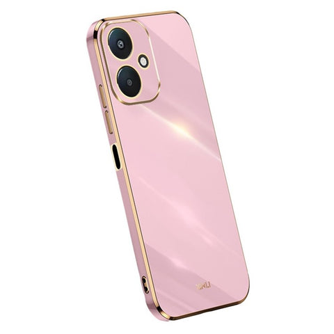 XINLI For Xiaomi Redmi 13C 5G / 13R 5G / Poco M6 5G Case Electroplating Edge TPU Phone Back Cover