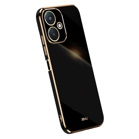 XINLI For Xiaomi Redmi 13C 5G / 13R 5G / Poco M6 5G Case Electroplating Edge TPU Phone Back Cover