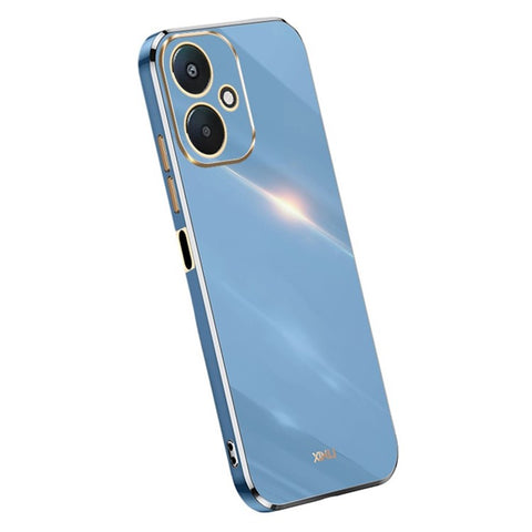 XINLI For Xiaomi Redmi 13C 5G / 13R 5G / Poco M6 5G Case Electroplating Edge TPU Phone Back Cover