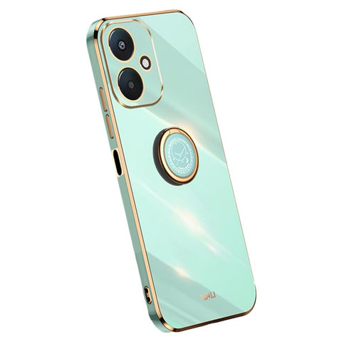 XINLI For Xiaomi Redmi 13C 5G / 13R 5G / Poco M6 5G Case Electroplating Kickstand Soft TPU Phone Cover
