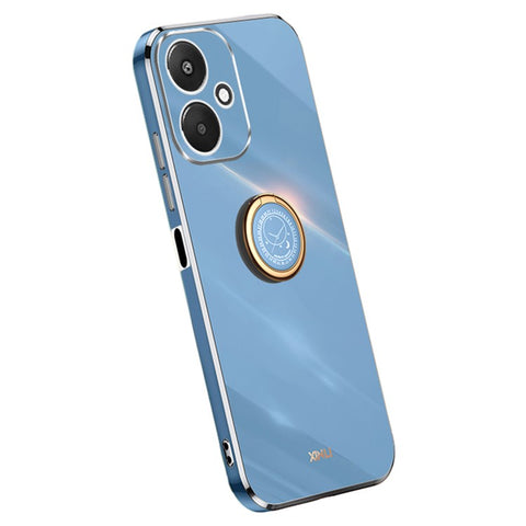 XINLI For Xiaomi Redmi 13C 5G / 13R 5G / Poco M6 5G Case Electroplating Kickstand Soft TPU Phone Cover