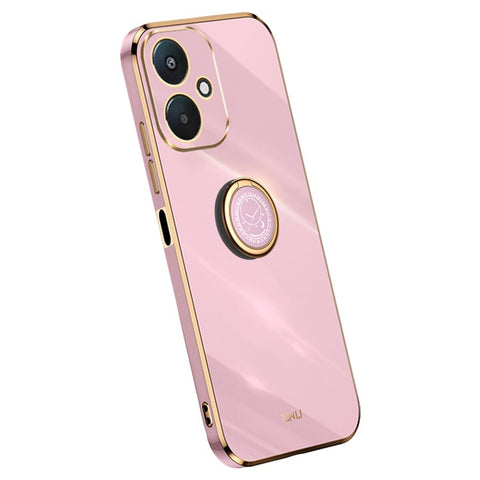 XINLI For Xiaomi Redmi 13C 5G / 13R 5G / Poco M6 5G Case Electroplating Kickstand Soft TPU Phone Cover