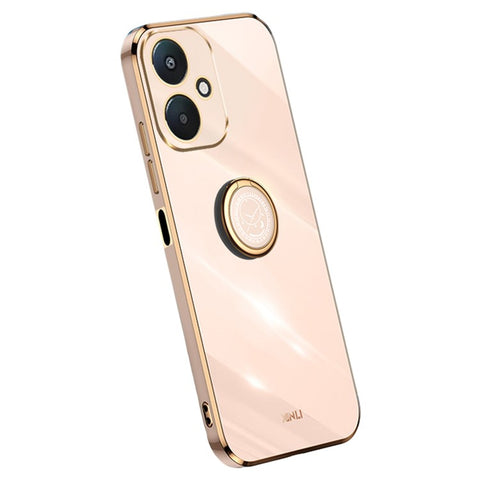 XINLI For Xiaomi Redmi 13C 5G / 13R 5G / Poco M6 5G Case Electroplating Kickstand Soft TPU Phone Cover