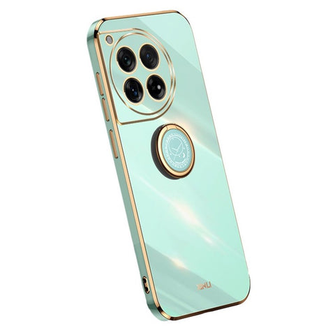 XINLI For OnePlus Ace 3 5G / 12R 5G Case Ring Kickstand Electroplated TPU Cover