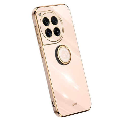 XINLI For OnePlus Ace 3 5G / 12R 5G Case Ring Kickstand Electroplated TPU Cover