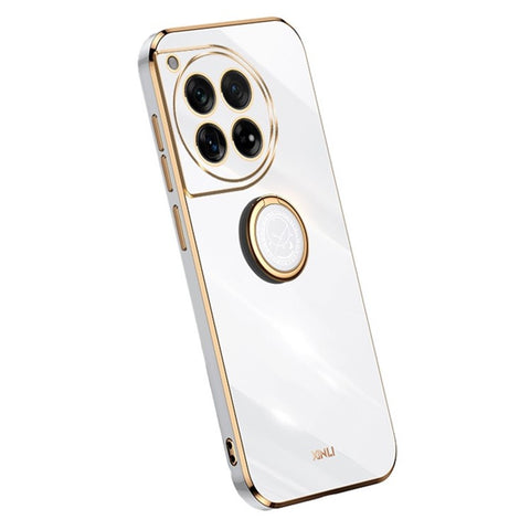 XINLI For OnePlus Ace 3 5G / 12R 5G Case Ring Kickstand Electroplated TPU Cover