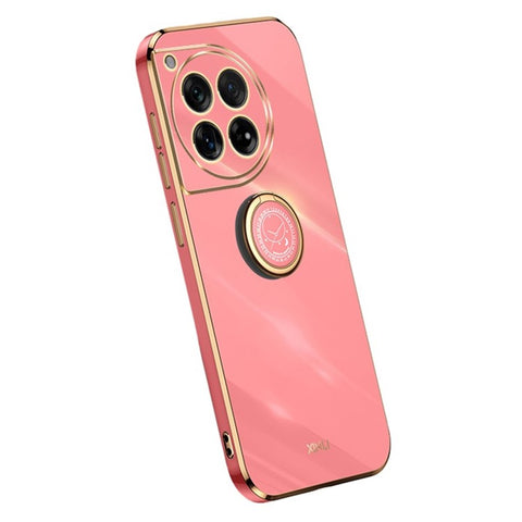 XINLI For OnePlus Ace 3 5G / 12R 5G Case Ring Kickstand Electroplated TPU Cover