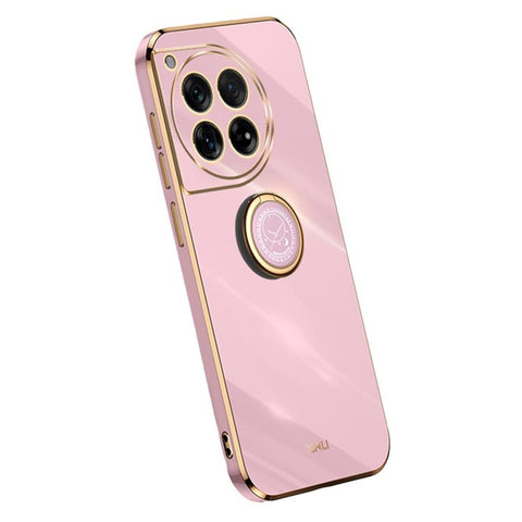 XINLI For OnePlus Ace 3 5G / 12R 5G Case Ring Kickstand Electroplated TPU Cover